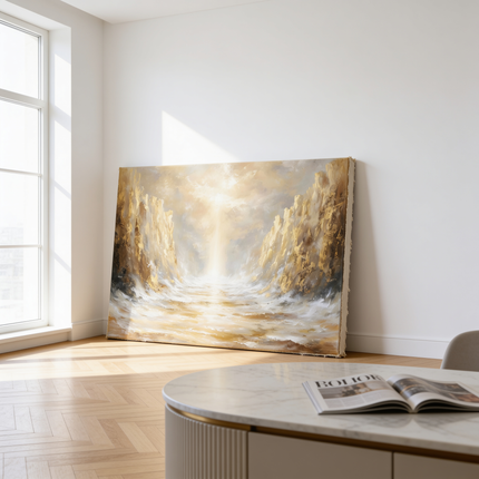 Exodus – Christliches Wandgemälde Gold – Atelier