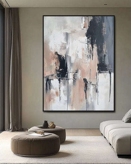 Abstrakt Warme Töne – Gemälde