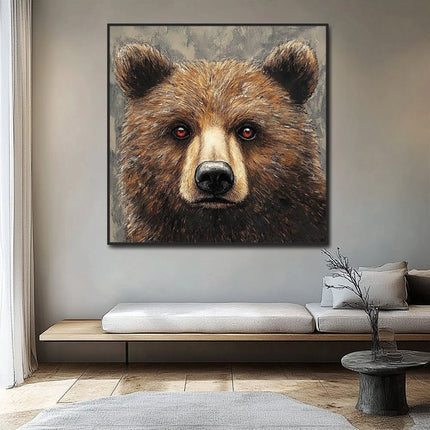 Braunbär Portrait – Gemälde