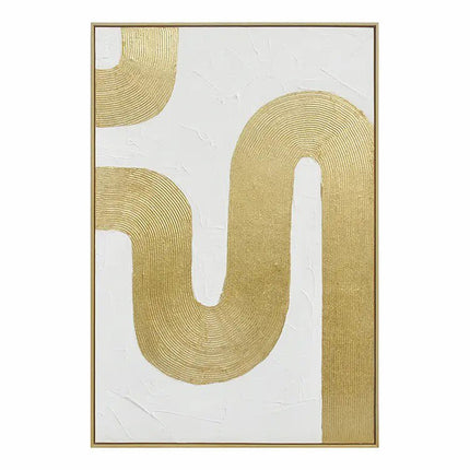 Gold Weiss Luxus – Wandkunst