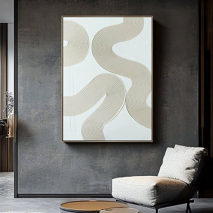 Gold Weiss Luxus – Wandkunst