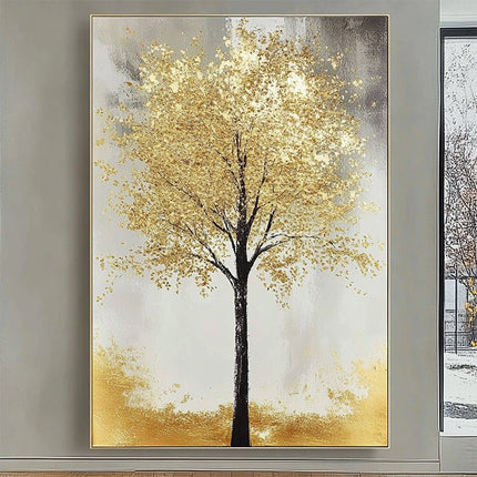 Goldener Baum – Premium Wandkunst