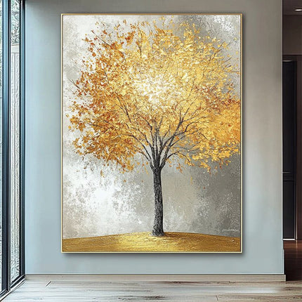 Goldener Baum – Premium Wandkunst