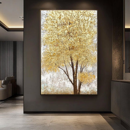 Goldener Baum – Premium Wandkunst