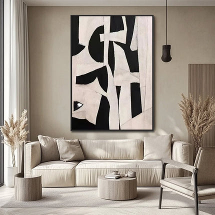 Black and White Geometric – Abstract Art