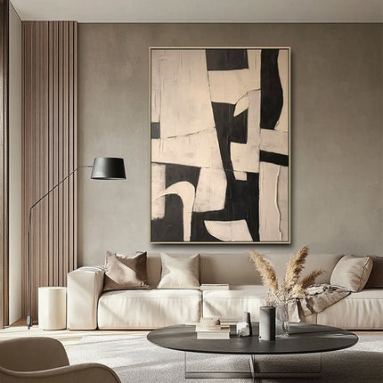 Black and White Geometric – Abstract Art