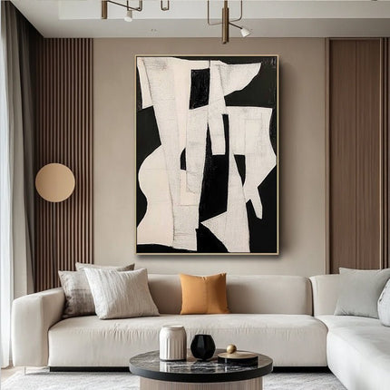 Black and White Geometric – Abstract Art