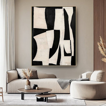 Black and White Geometric – Abstract Art