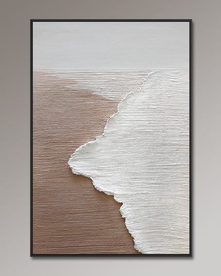 Sand Ufer Textur – Wabi Sabi Gemälde