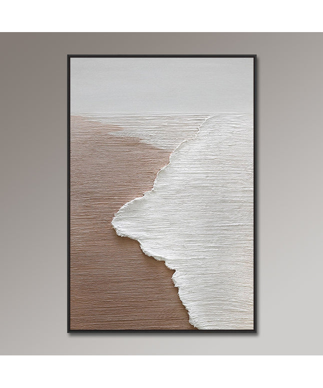 Sand Ufer Textur – Wabi Sabi Gemälde