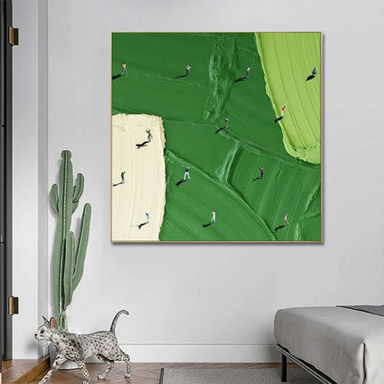 Golfer From Above - Mural