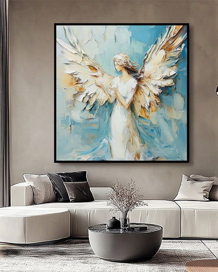 Engel mit Flügeln – Wandgemälde