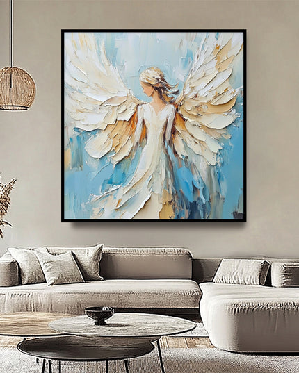 Engel mit Flügeln – Wandgemälde