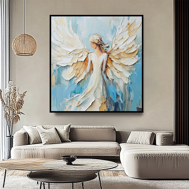 Engel mit Flügeln – Wandgemälde