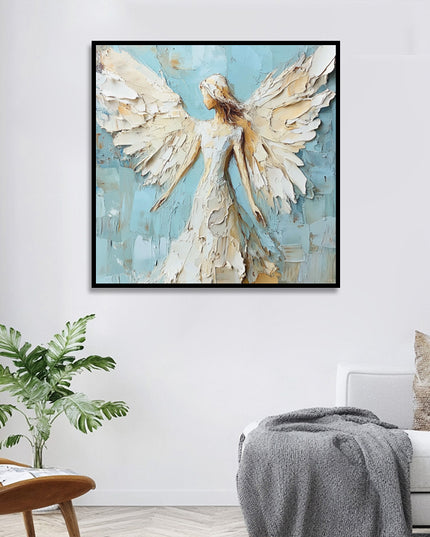 Engel mit Flügeln – Wandgemälde