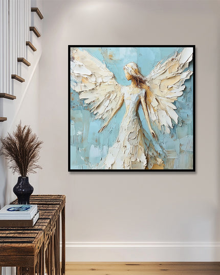 Engel mit Flügeln – Wandgemälde