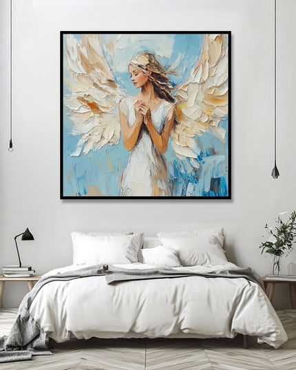 Engel mit Flügeln – Wandgemälde