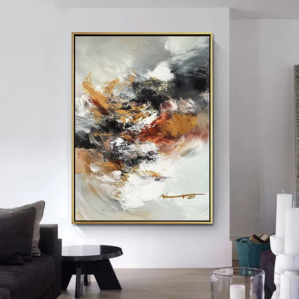 Black Gold Expressive – Wall Mural