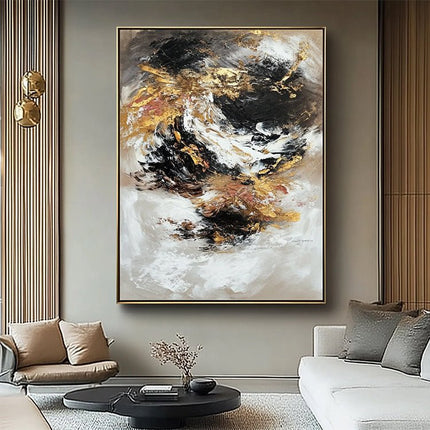 Black Gold Expressive – Wall Mural