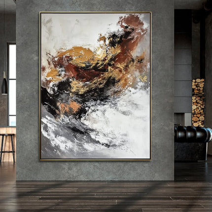 Black Gold Expressive – Wall Mural
