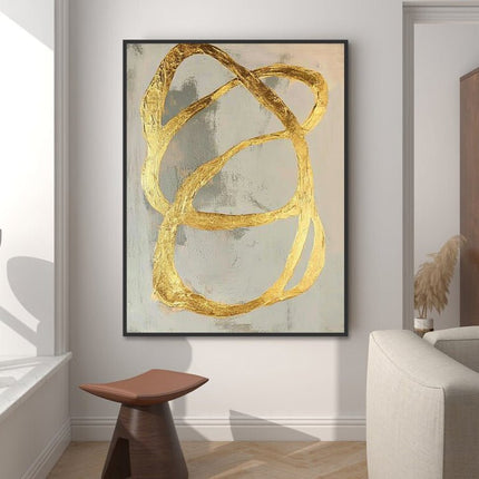 Gold Rings Abstract – Wall Mural
