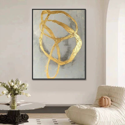 Gold Rings Abstract – Wall Mural