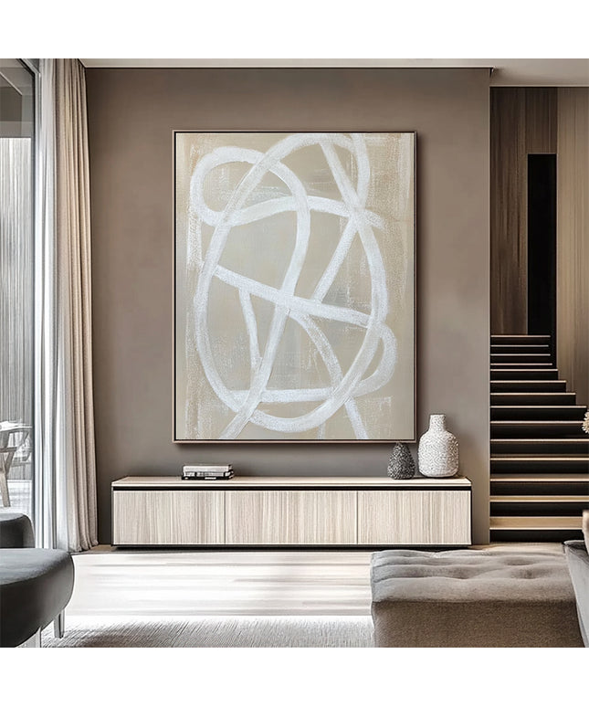 Creme Weiss Palette Knife – Gemälde