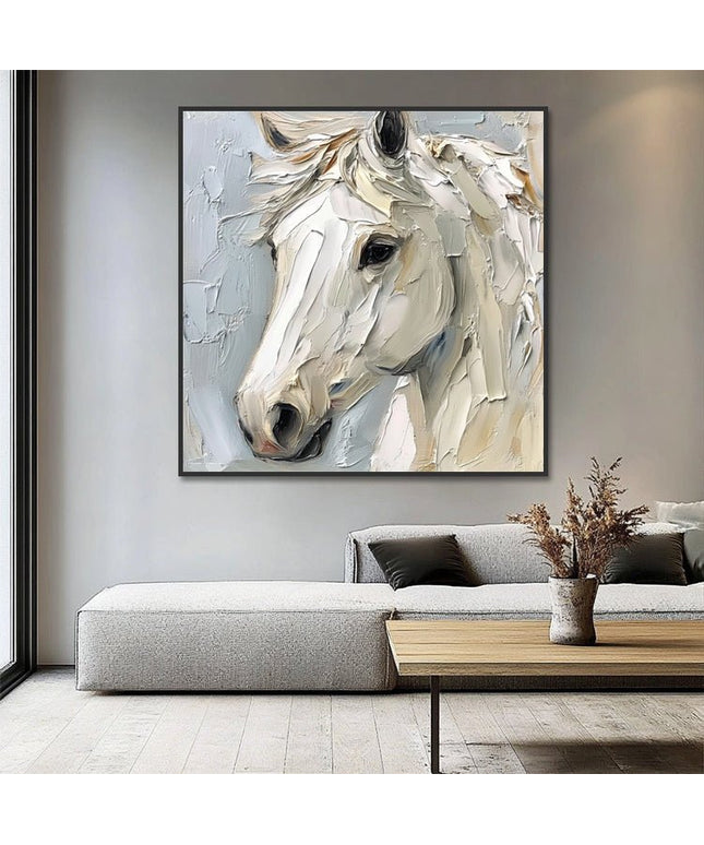 White Horse Portrait – Wall Mural