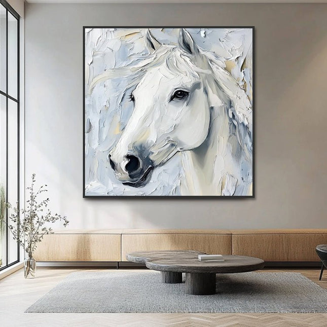 White Horse Portrait – Wall Mural
