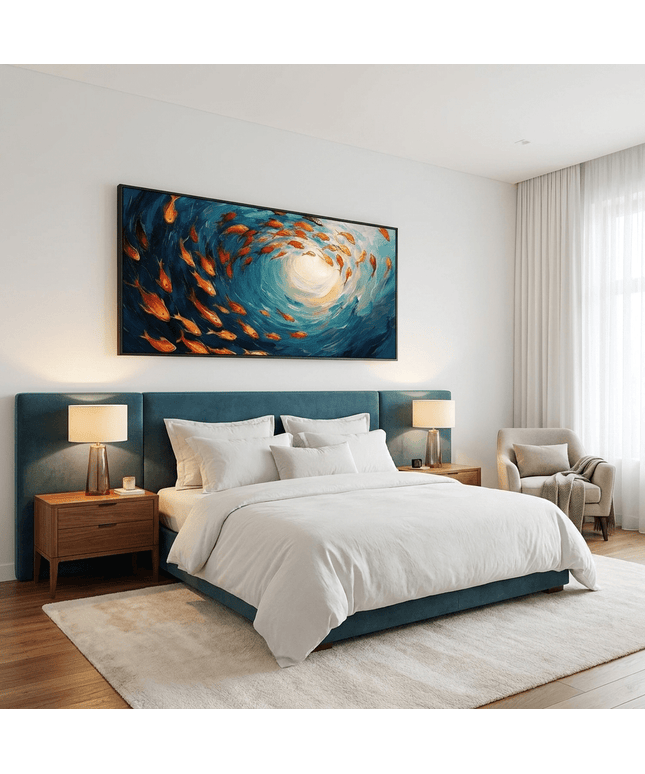 Golden Fish Panorama – Wall Mural