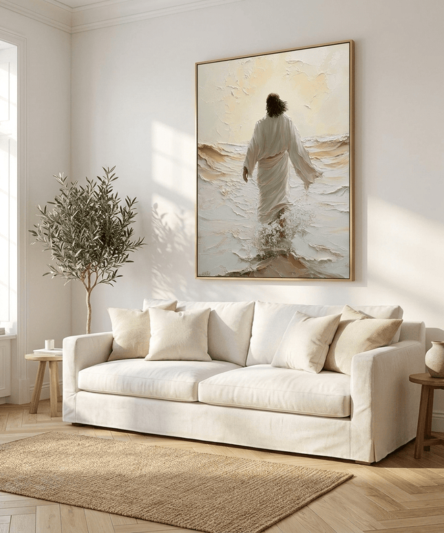 Jesus am Meer – Religiöses Wandgemälde