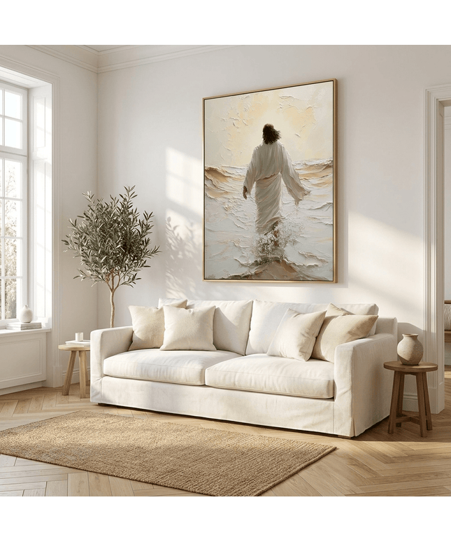 Jesus am Meer – Religiöses Wandgemälde