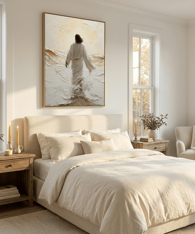 Jesus am Meer – Religiöses Wandgemälde