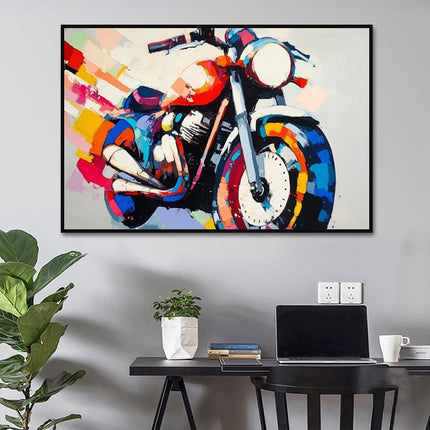 Colorful Motorcycle Vintage – Wall Mural