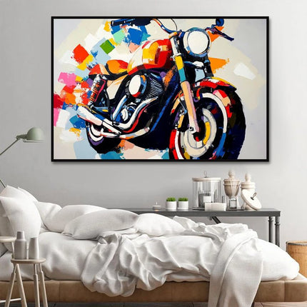Colorful Motorcycle Vintage – Wall Mural