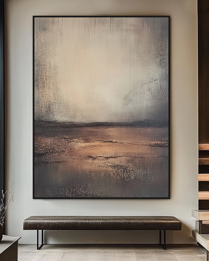 Nebel Horizont Abstrakt – Wandgemälde