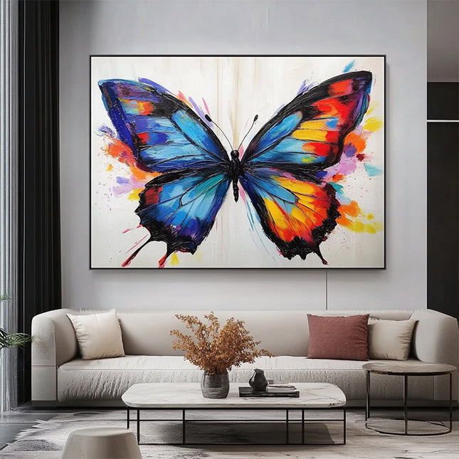 Bunter Schmetterling – Wandgemälde