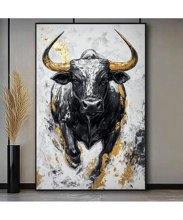Black Bull with Gold – Mural
