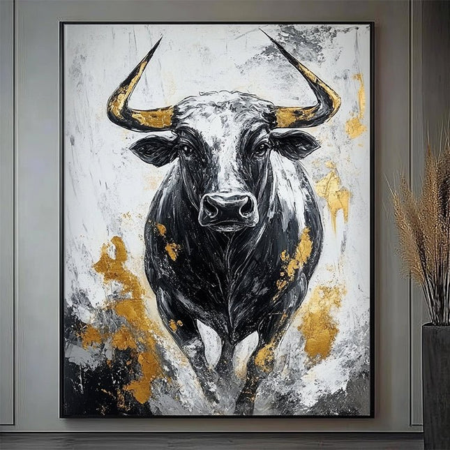 Black Bull with Gold – Mural