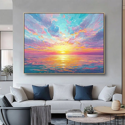 Ocean Sunset Colorful – Wall Mural