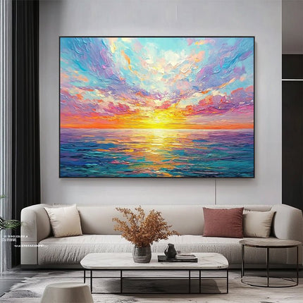 Ocean Sunset Colorful – Wall Mural