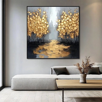 Gold Trees Alley – Wall Mural