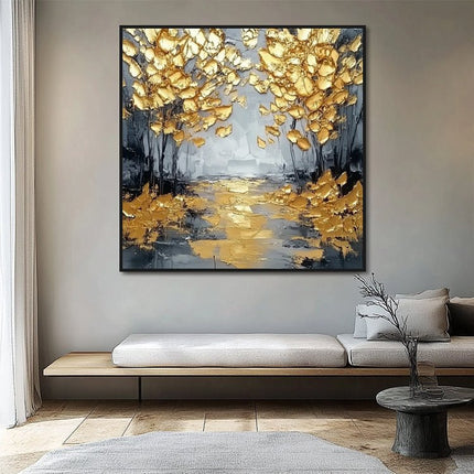 Gold Trees Alley – Wall Mural