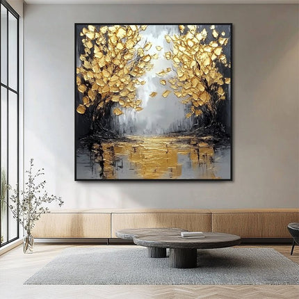 Gold Trees Alley – Wall Mural