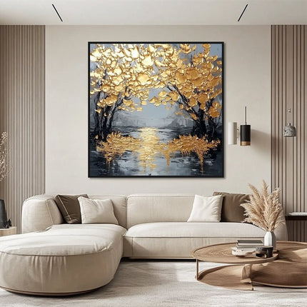 Gold Trees Alley – Wall Mural