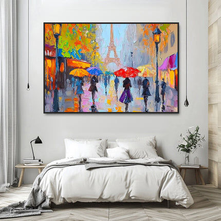 Paris Regentag Eiffelturm – Wandgemälde