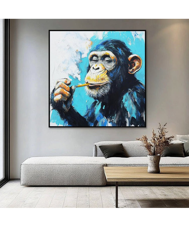 Chimpanzee Smoking - Pop Art Wall Mural