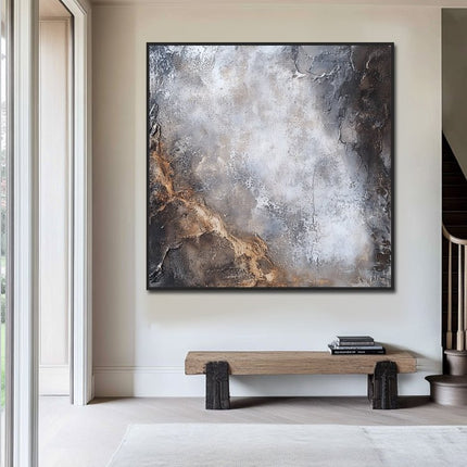 Grün Gold Abstrakt – Wandkunst