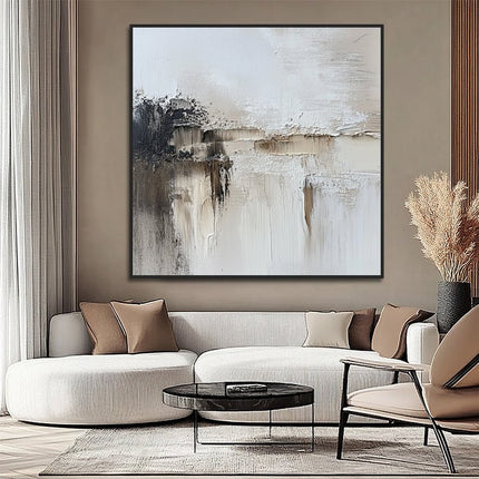 Blue White Abstract - Wall Mural
