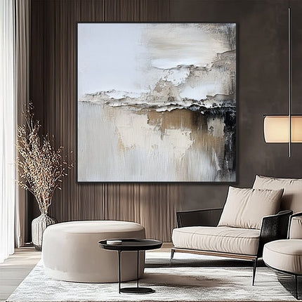 Blue White Abstract - Wall Mural
